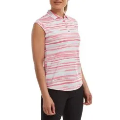 FootJoy Ladies Watercolour Lisle Golf Polo Shirt -Golf Shop 0078876 footjoy ladies watercolour lisle golf polo shirt