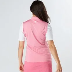 Swing Out Sister Golf Swing Out Sister Ladies Therese Block Cap Sleeve Golf Polo Shirt -Golf Shop 0079680 swing out sister ladies therese block cap sleeve golf polo shirt