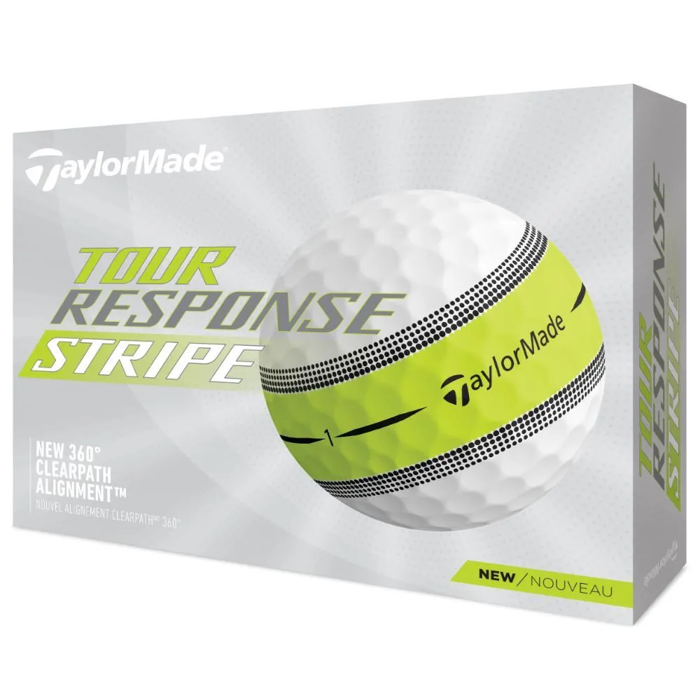 TaylorMade Tour Response Stripe Golf Balls 3 TaylorMade Tour Response Stripe Golf Balls