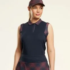 PING Apparel PING Ladies Evie Sleeveless Golf Polo Shirt -Golf Shop 0080193 ping ladies evie sleeveless golf polo shirt