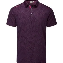 PING Apparel PING Men's Cubic Jacquard Golf Polo Shirt -Golf Shop 0080283 ping mens cubic jacquard golf polo shirt