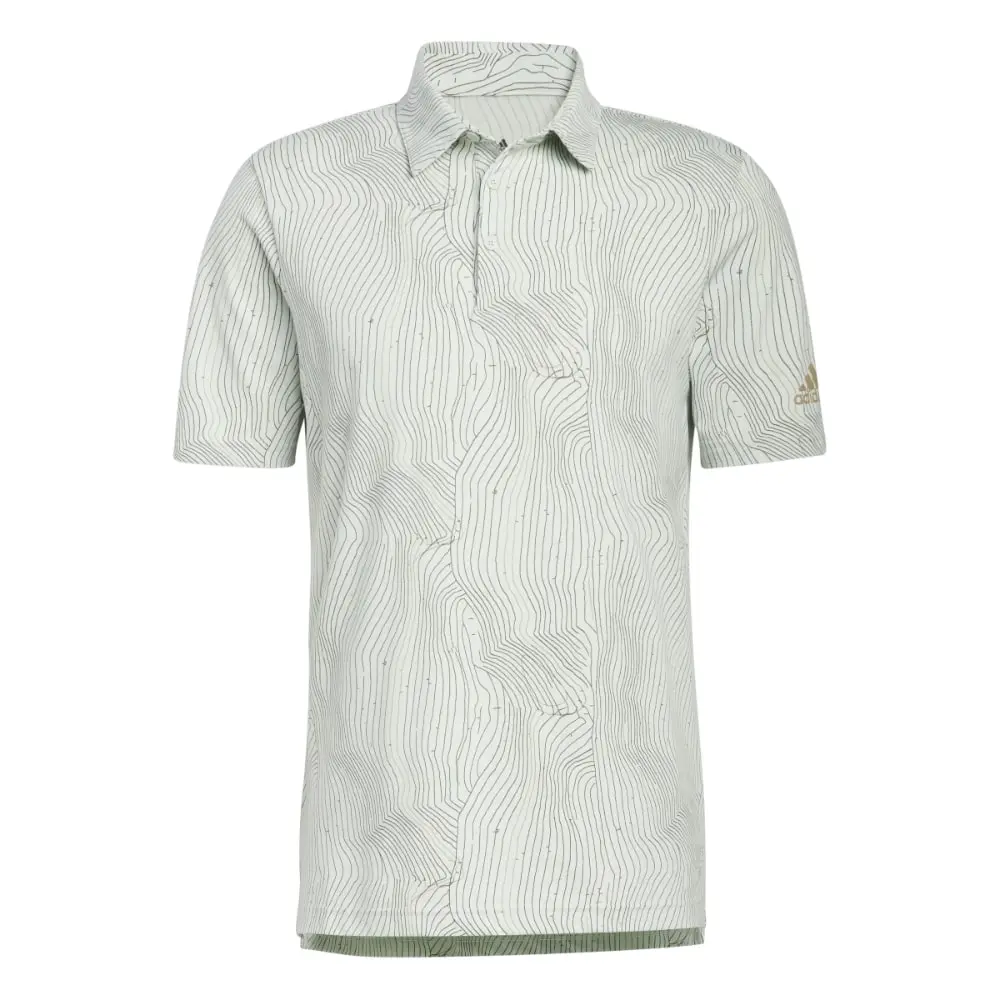 Adidas Men's Course Map Golf Polo Shirt 3 Adidas Men's Course Map Golf Polo Shirt