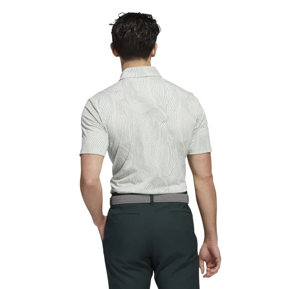 Adidas Men's Course Map Golf Polo Shirt 5 Adidas Men's Course Map Golf Polo Shirt - Image 3