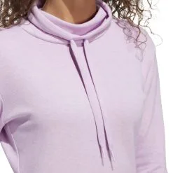 Adidas Ladies Melange High Mock Golf Pullover -Golf Shop 0082227 adidas ladies melange high mock golf pullover