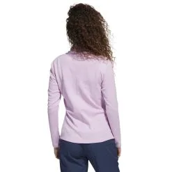 Adidas Ladies Melange High Mock Golf Pullover -Golf Shop 0082230 adidas ladies melange high mock golf pullover