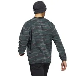 Adidas Men's Texture-Print Crew Golf Sweatshirt -Golf Shop 0082351 adidas mens texture print crew golf sweatshirt