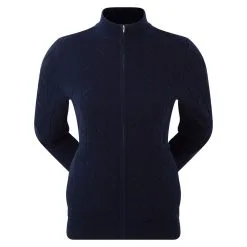 FootJoy Ladies Full-Zip Lined Golf Sweater -Golf Shop 0082606 footjoy ladies full zip lined golf sweater