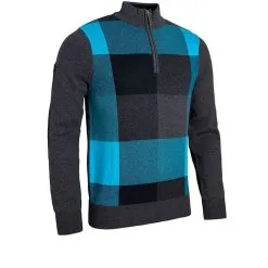 Glenmuir Men's Inverness Touch Of Cashmere Zip-Neck Golf Sweater -Golf Shop 0083176 glenmuir mens inverness touch of cashmere zip neck golf sweater