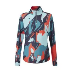 PING Apparel PING Ladies Lois Long Sleeve 1/4-Zip Golf Polo Shirt -Golf Shop 0083245 ping ladies lois long sleeve 14 zip golf polo shirt