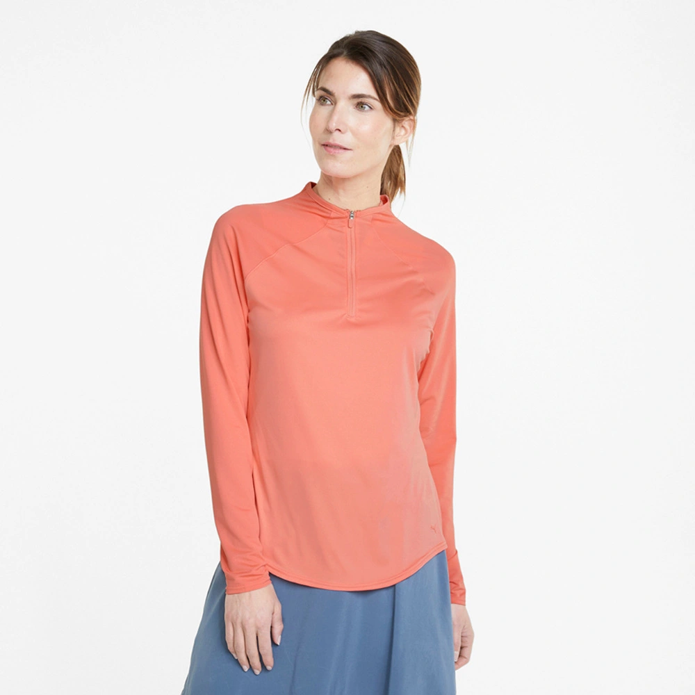 Puma Ladies Shine 1/4-Zip Golf Midlayer 5 Puma Ladies Shine 1/4-Zip Golf Midlayer - Image 3