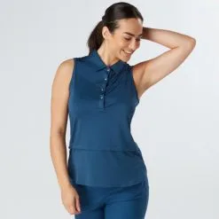 Swing Out Sister Golf Swing Out Sister Ladies Amelie Sleeveless Golf Polo Shirt -Golf Shop 0084731 swing out sister ladies amelie sleeveless golf polo shirt