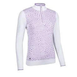 Glenmuir Ladies Janis Zip Neck Sweater -Golf Shop 0086115 glenmuir ladies janis zip neck sweater